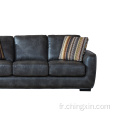 Canapés en gros en cuir Aire Sofa Sofa Set de 3 places Salon Canapé Sofa Meubles